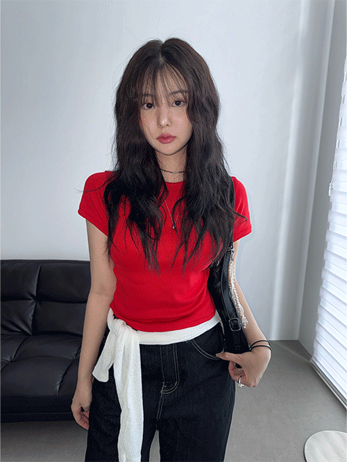 [MDpick]Cut short sleeved T,4color