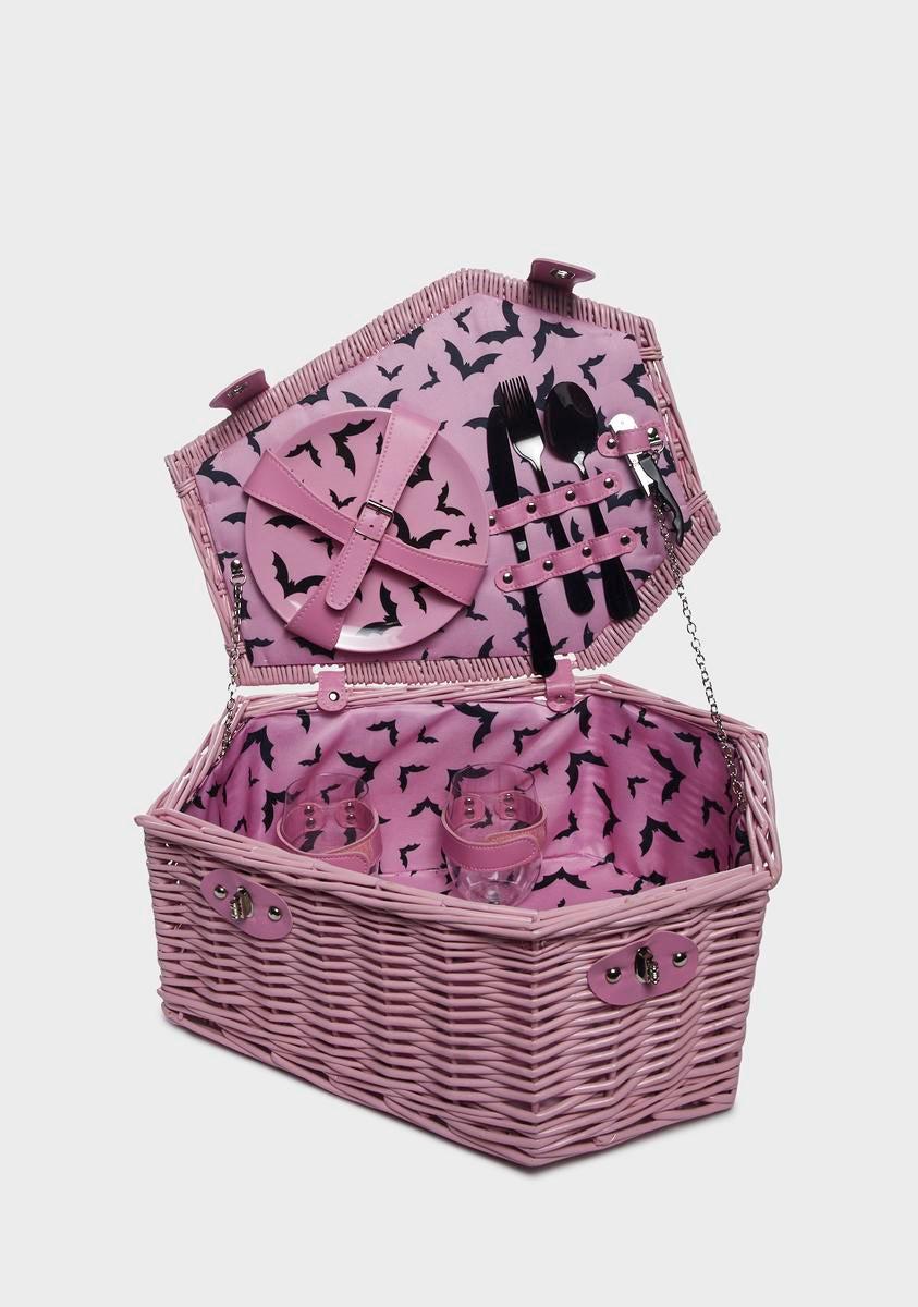 Sugar Dig Your Grave Picnic Basket - PINK / ONE SIZE