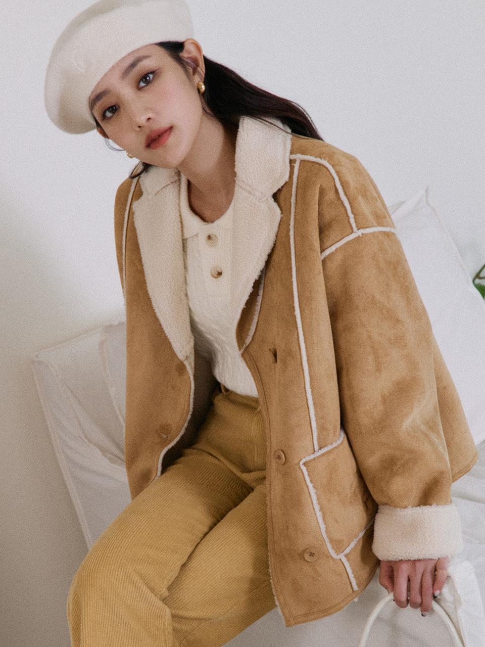 RIVERSIBLE MUSTANG JACKET BROWN
