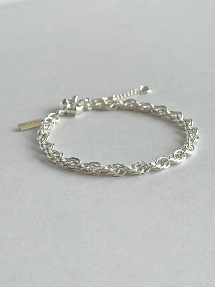 rope silver bracelet