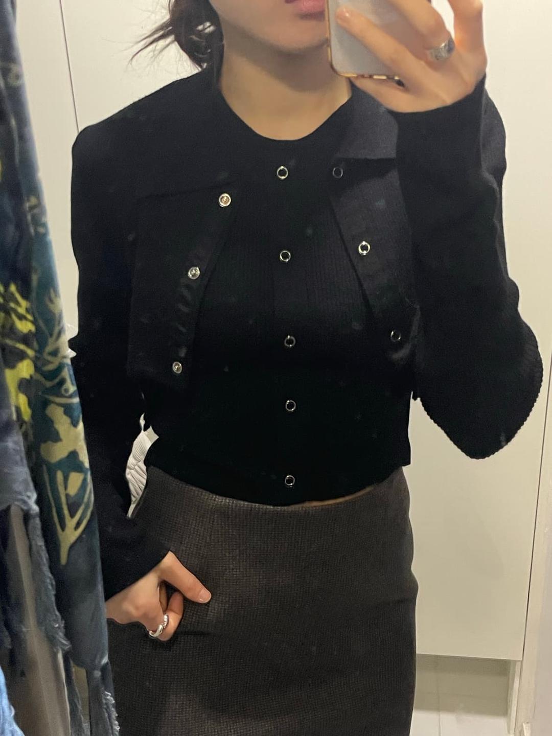 더일마 나시+가디건 (블랙 | 후루츠패밀리