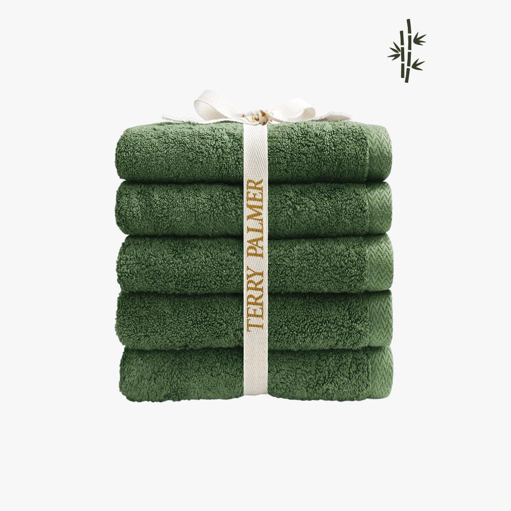 180g 대나무 천연 뱀부타올 10장_ 10장 리프 그린