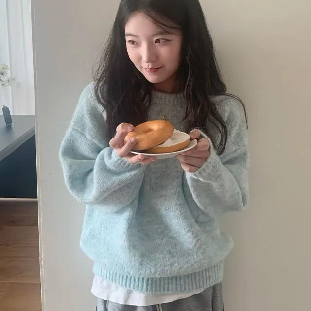 [🩵아방핏/가벼워요!] 버블 라운드 울니트 (4color)