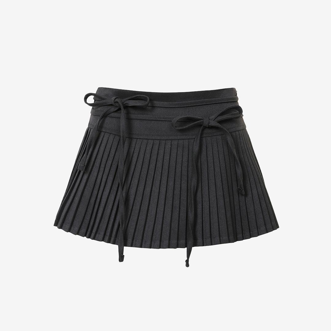 Pain Or Pleasure Women Echo Pleats Skirt charcoal