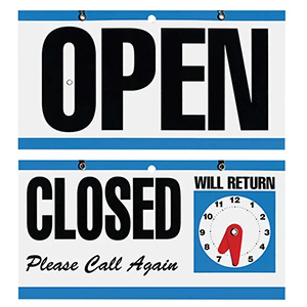 [윈도우싸인] 오픈 클로즈 윈도우 도어 싸인 Open /Closed 시계타입