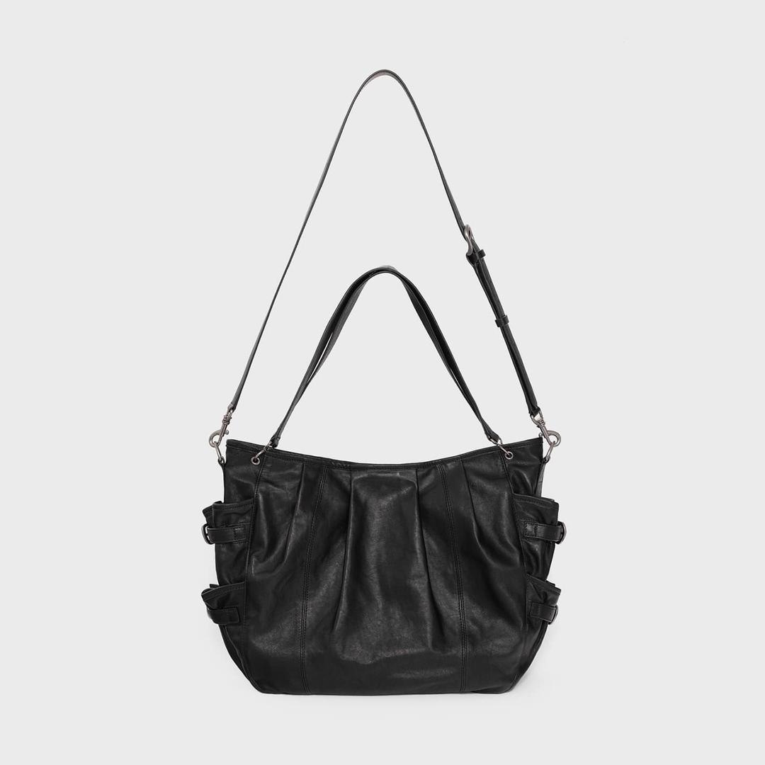 (W) 달스톤 레더 슬링백 - 블랙