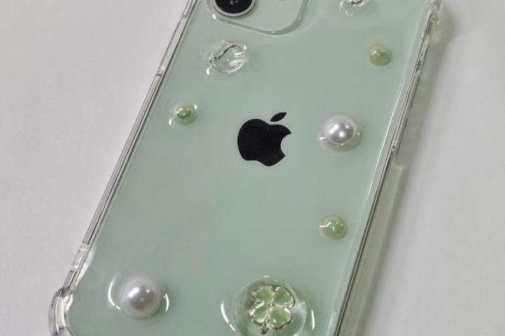 Clover dream resin phonecase 클로버 드림 레진 폰케이스