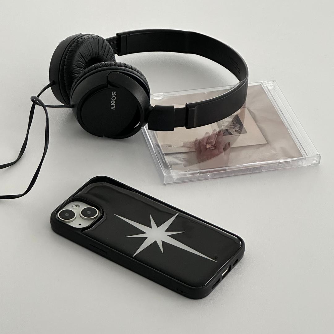 Black glitter Shape 디자인 [에폭시범퍼케이스]