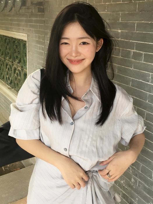 [세트]스트라이프 랩 셔츠 그레이 VW664