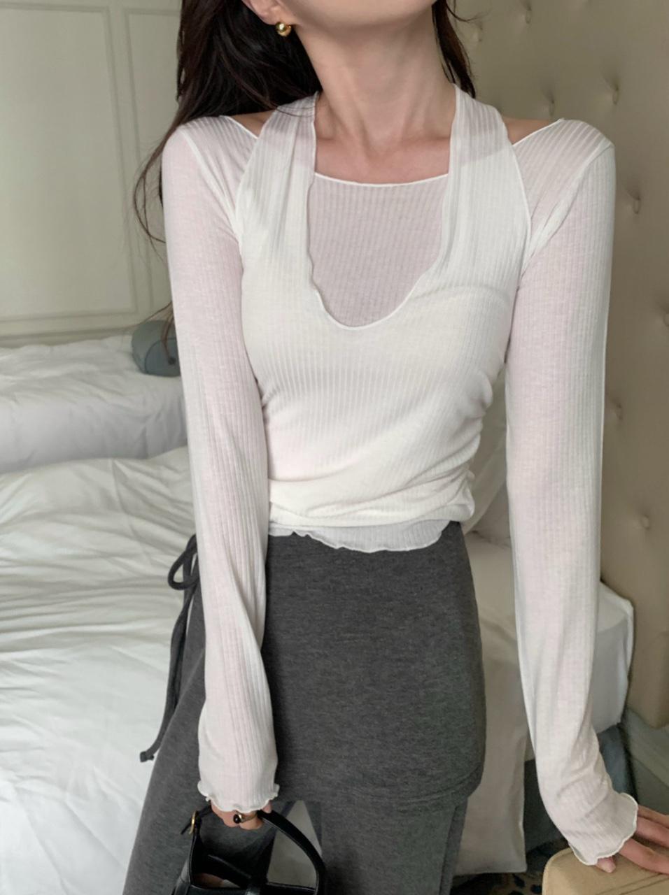 엔커먼 어바웃 레이어드 티셔츠 (3color)