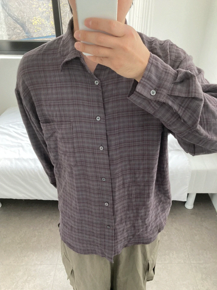 louise feeble check shirt (3color)