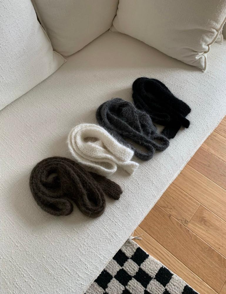 [차콜, 블랙 당일] 앙고라 롱머플러 (4color)