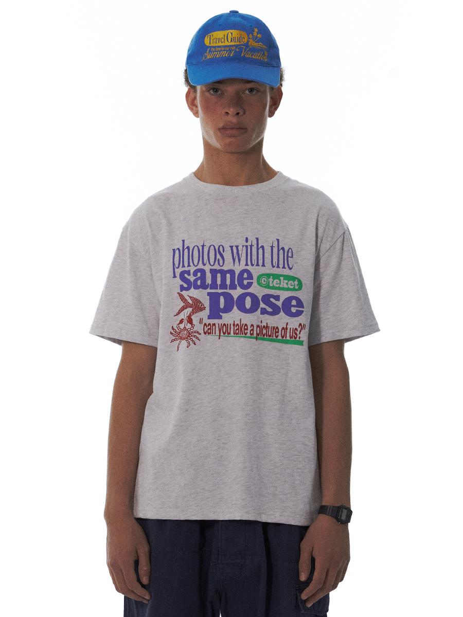 Same Pose Tee Melange Gray