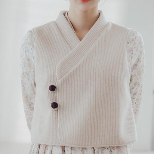 생활한복 작은아씨 울조끼