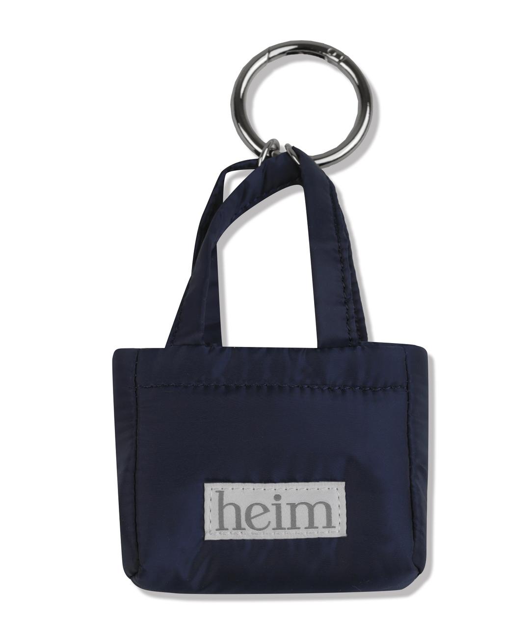 마이크로 패딩 백 참 (네이비)