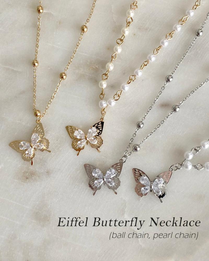 [Best] 에펠 나비 목걸이 (볼체인 / 진주체인)