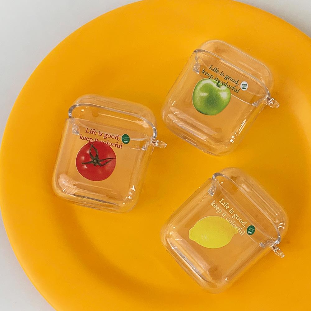 fresh juice 디자인 [clear 에어팟케이스 시리즈]