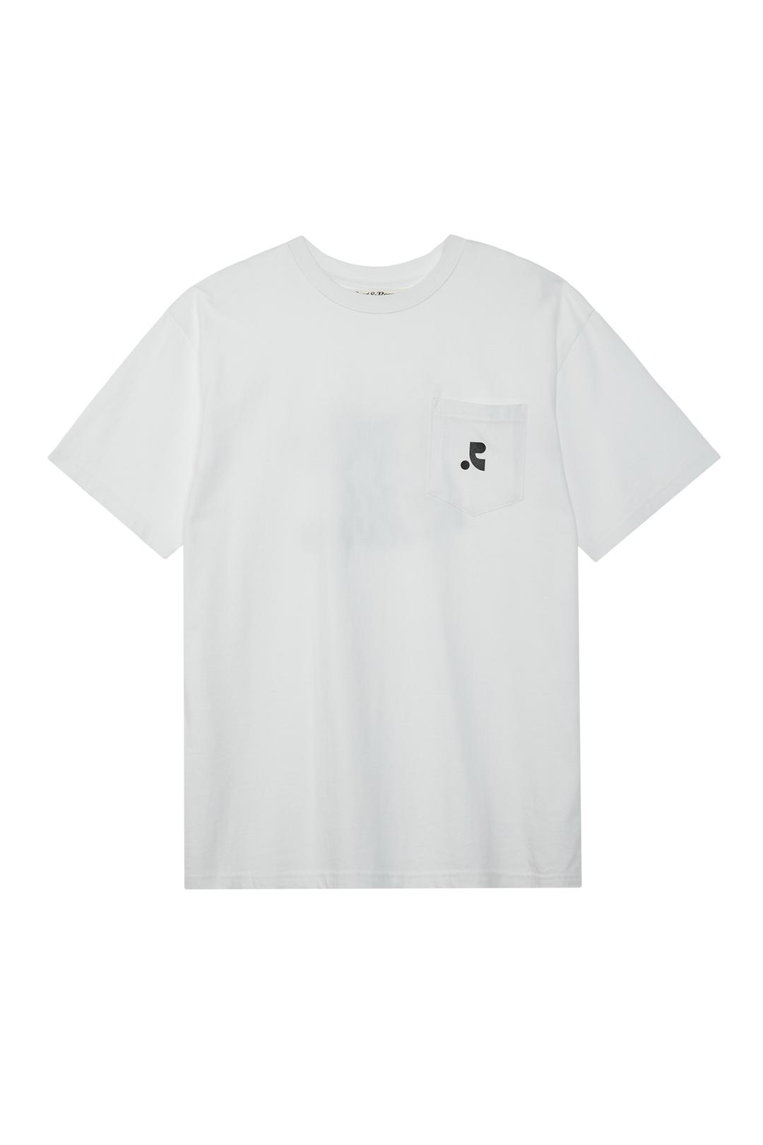 POCKET CREWNECK T-SHIRT - WHITE