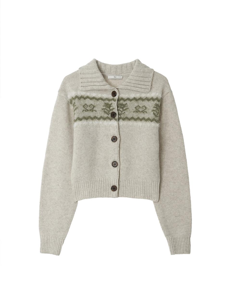 Nordic Knit Cardigan Oatmeal