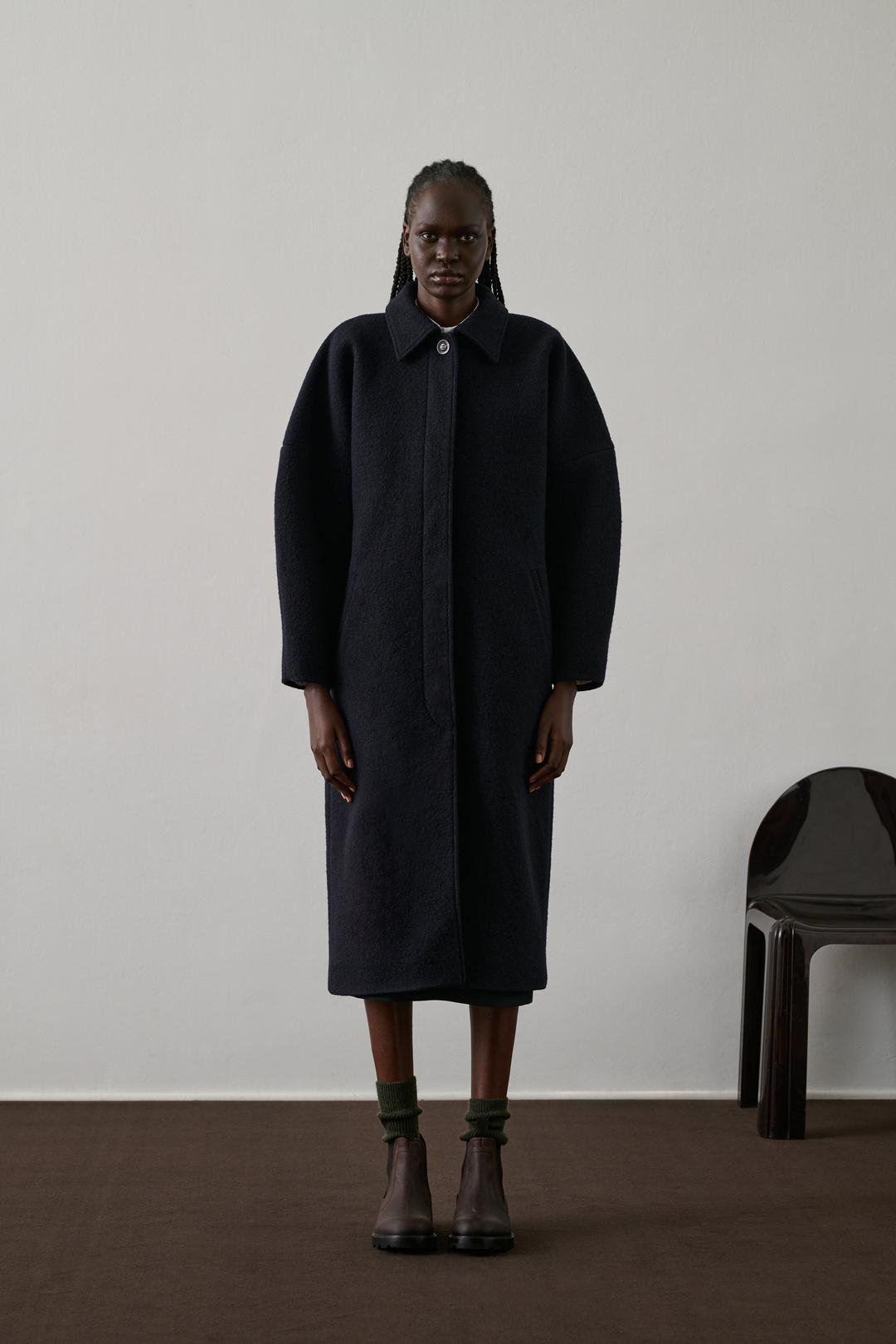 NAVY GUILHEM COAT - 34