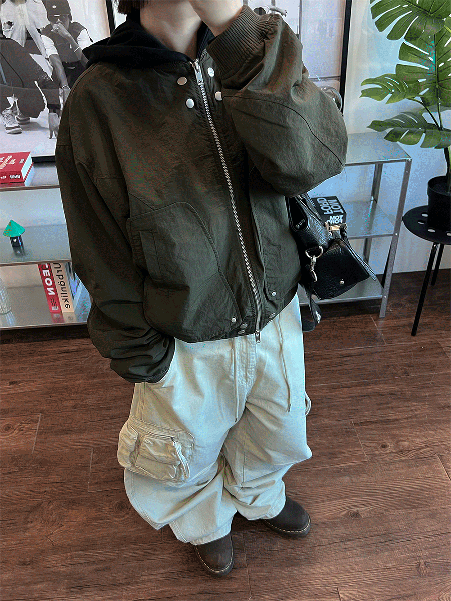 [ Unisex ] 아스트 스냅 항공 점퍼 3C