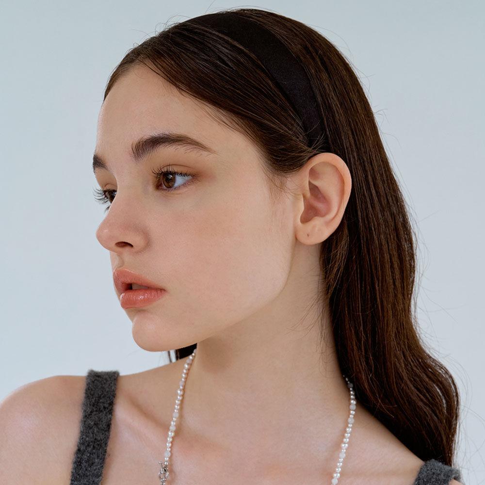 black satin head band