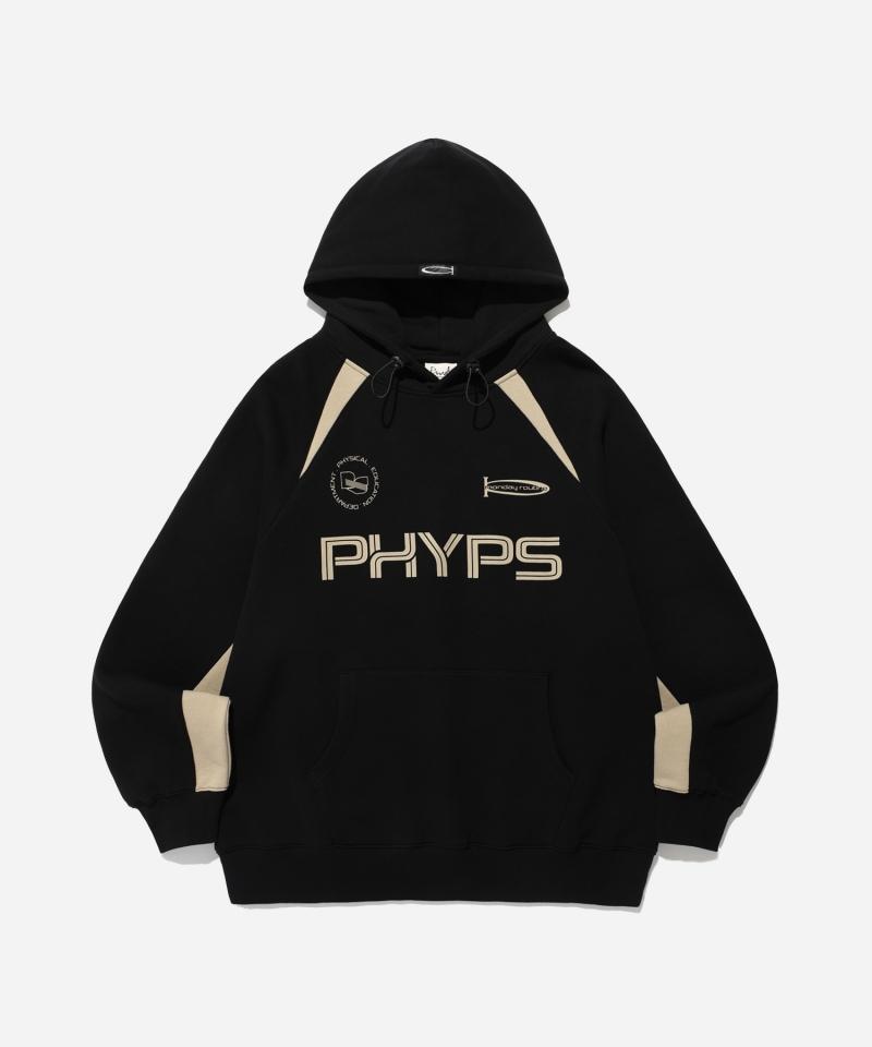 PHYPS COLOR BLOCK HOODIE BLACK
