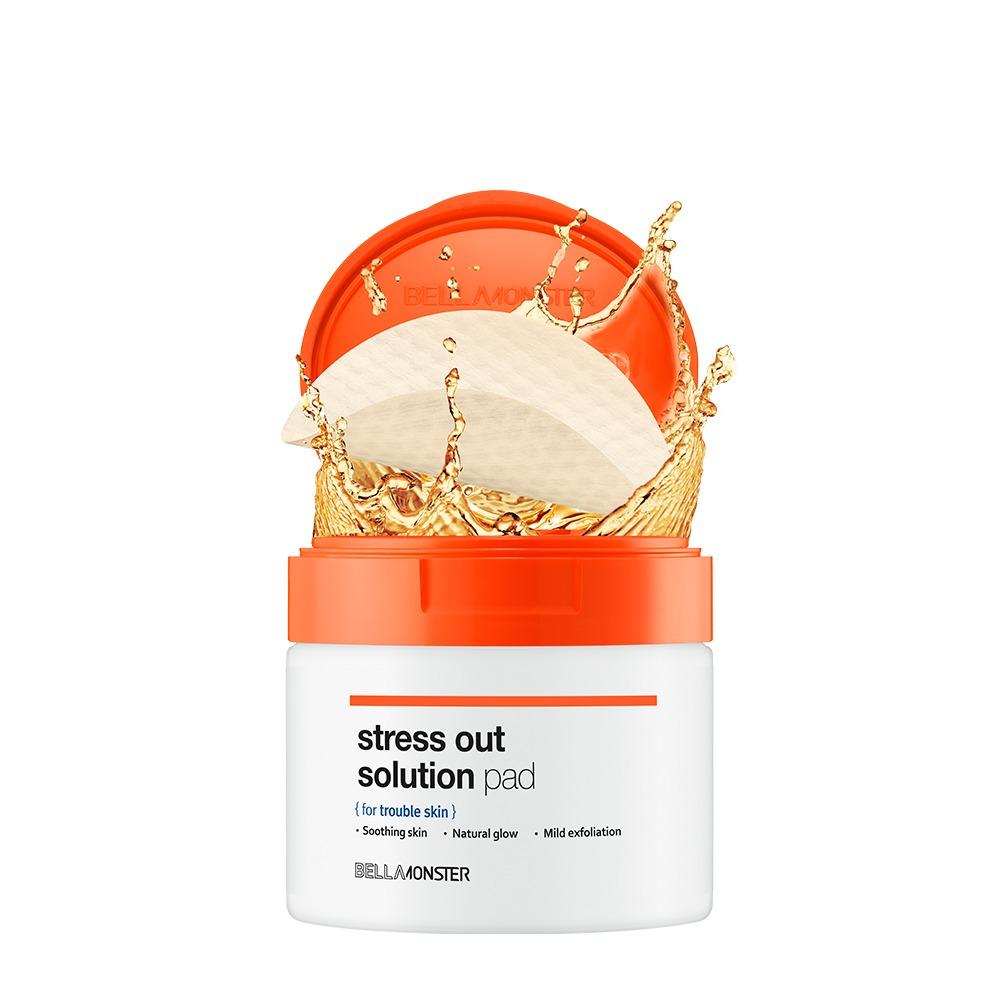 벨라몬스터 당근패드 스트레스 아웃 솔루션 당근패드 170ml(70매) 토너패드 얼굴각질제거