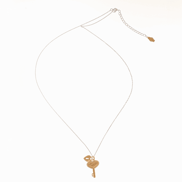 올디 호텔 키 팬던트 목걸이  실버&골드