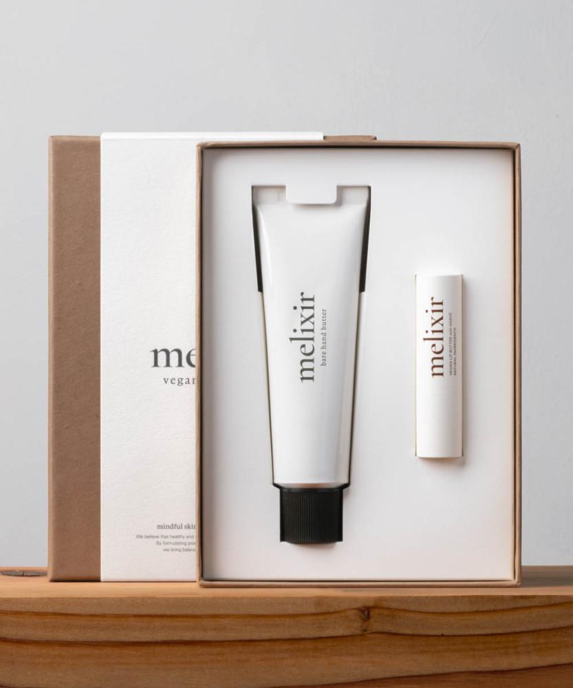 [선물포장] 멜릭서 비건 립밤 & 핸드크림 세트