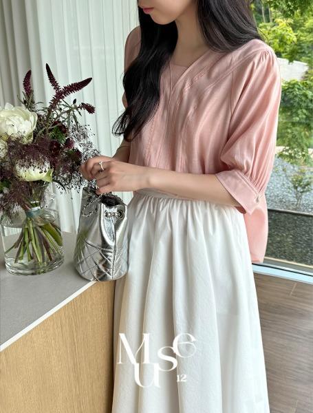 [Muse12]실키 드리프 블라우스