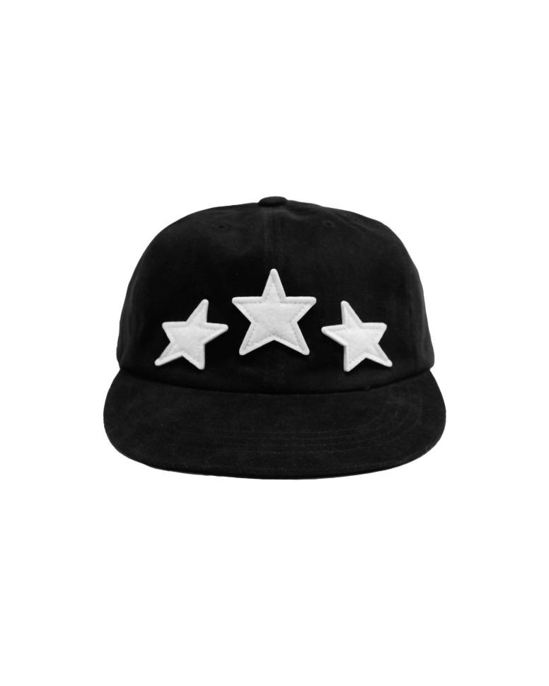 Three star cap black