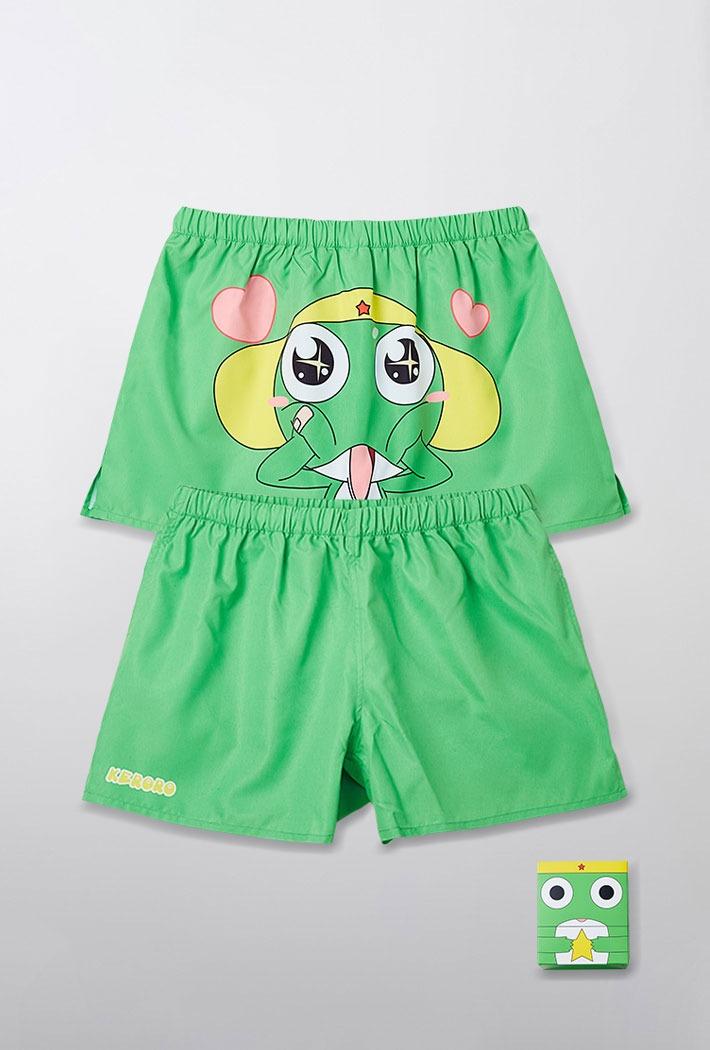 [5/7 순차출고] [개구리 중사 케로로] 하프 팬츠 파자마(GREEN)_SPMAF25U02