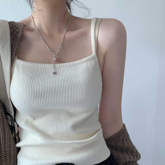 (늘어짐없음!/고퀄!) 도톰 딴딴 골지 끈나시_쏠트베이비