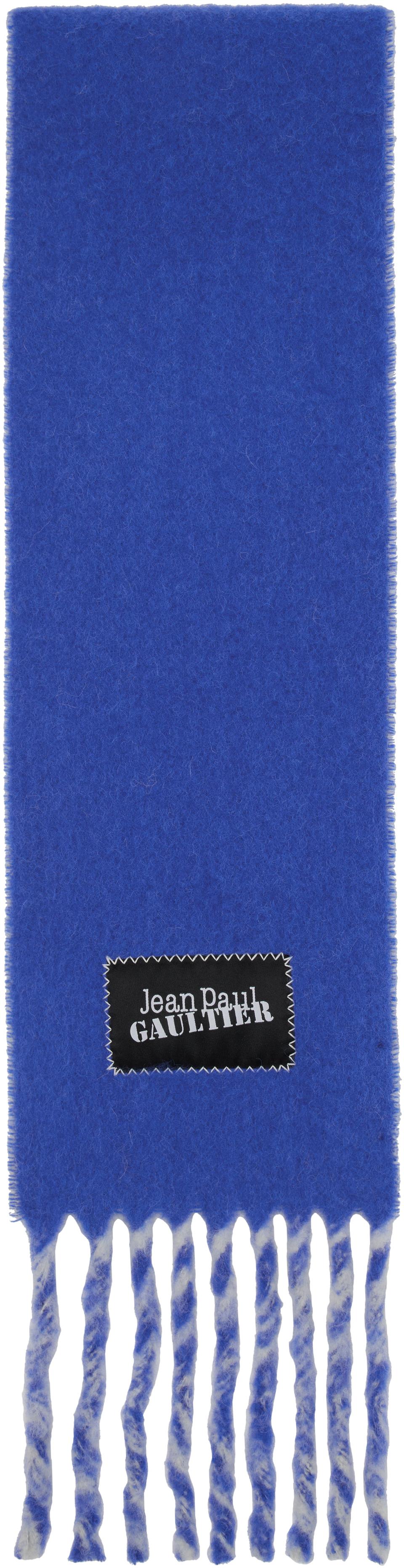 Blue & Gray Logo Patch Scarf