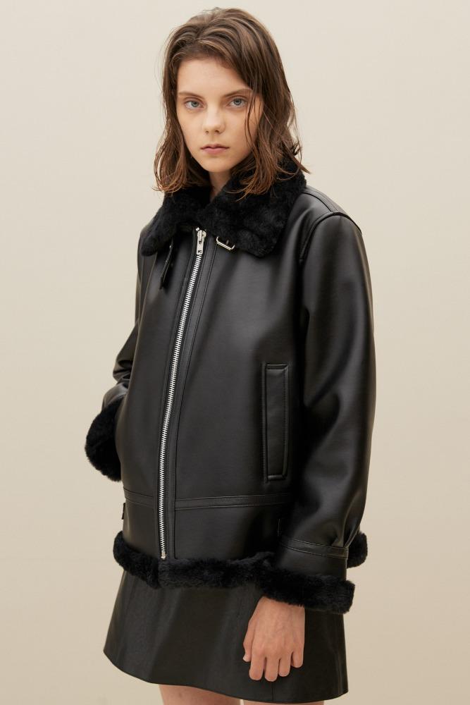 페이크 B3 자켓 우먼 [블랙]