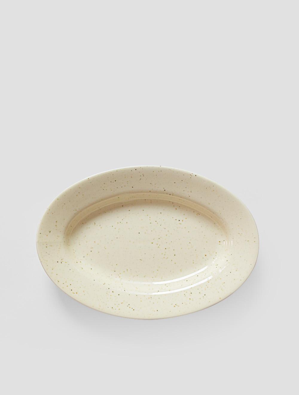 Dots Oval Plate