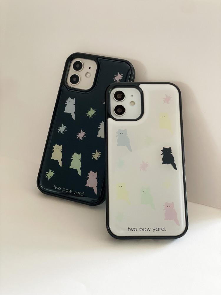 pastel cat epoxy phone case / 파스텔 캣 에폭시 케이스