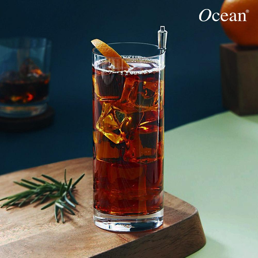 파인드링크 380ml 일자 홈카페 유리컵 롱 아메리카노 아이스 커피잔 맥주 하이볼잔