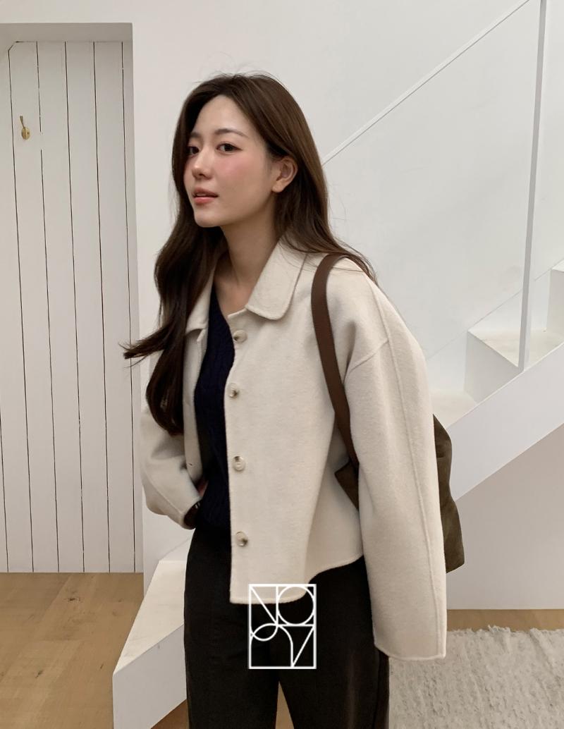 가내스라 [Un ORD] 리저 숏 핸드메이드 코트 (3color/솔트크림 제외 단독주문시오늘출발)