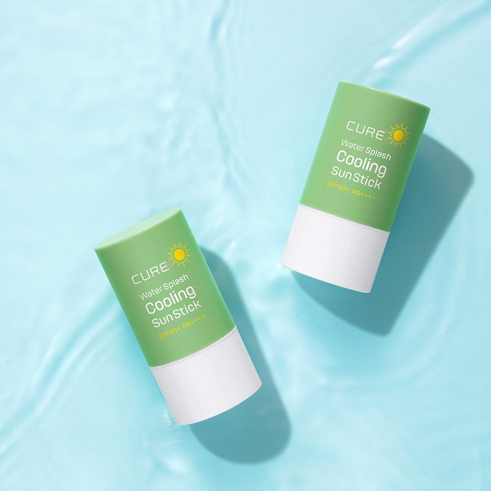 [1+1]김정문알로에 워터 스플래쉬 쿨링 선스틱 SPF50+ 23g