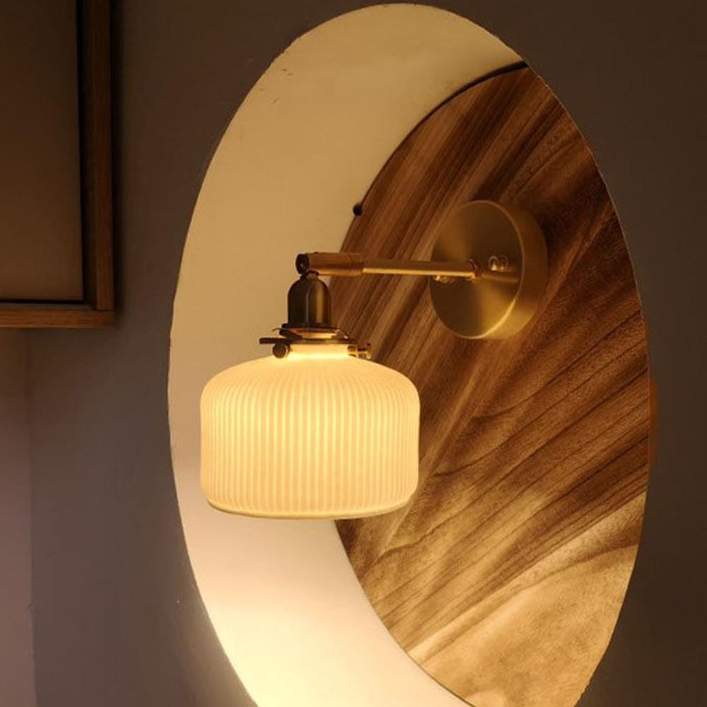 골드 포인트 벽등 월램프 세라믹 벽부등 화장대 파우더룸 카페 침대 베란다 주택 실내