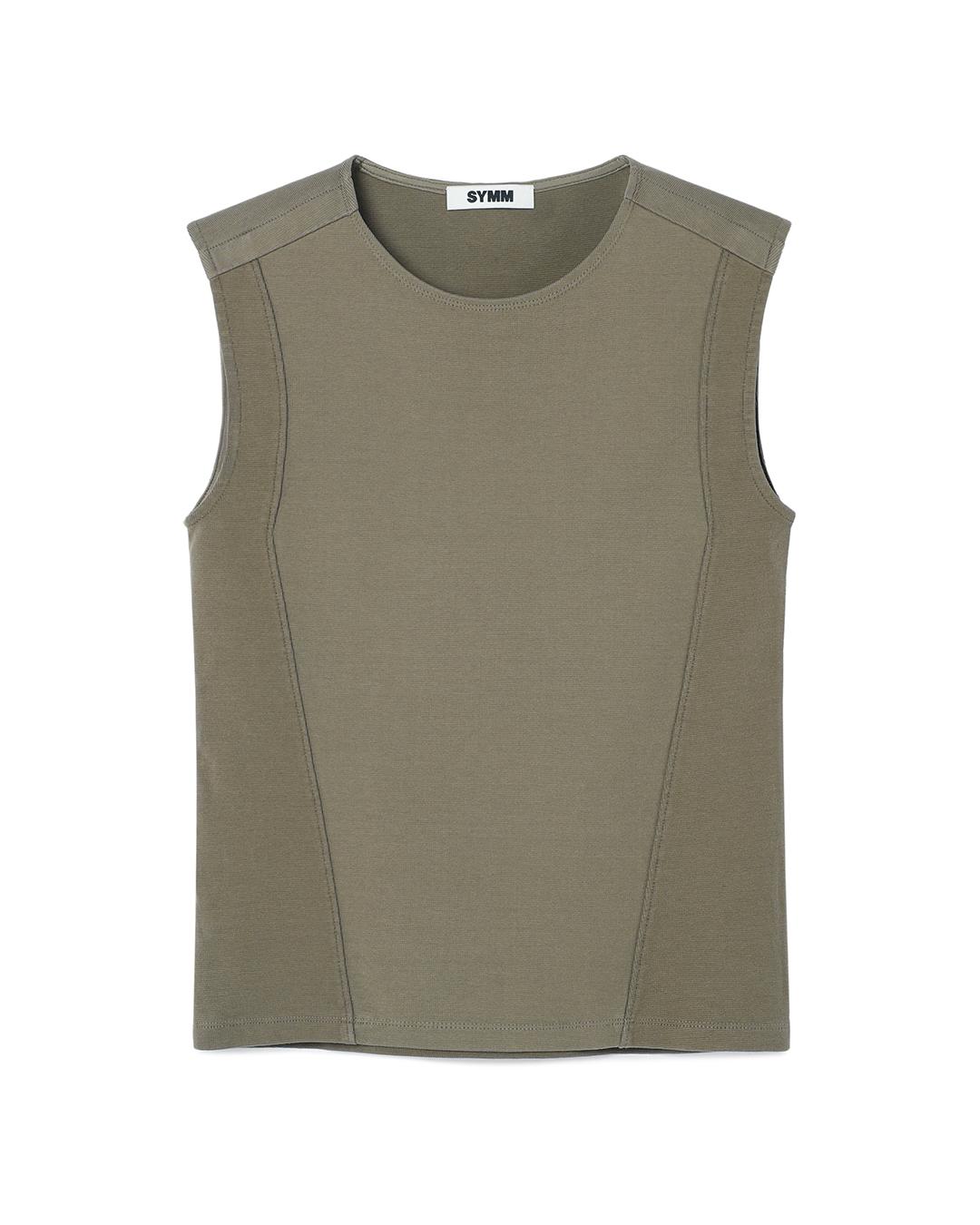 Multi Paneled Tank Top (Khaki)