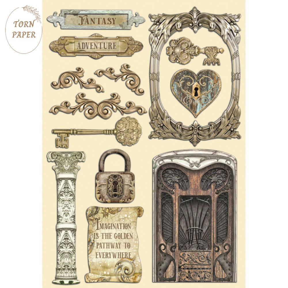 Stamperia 스탬페리아 Colored Wooden shape Magic Forest STA 387