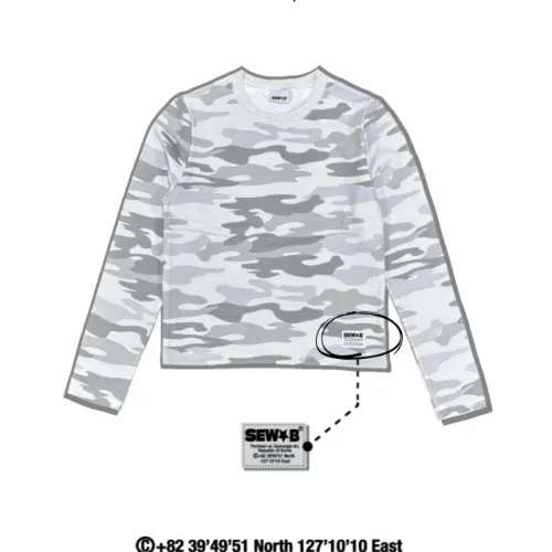 [MADE] 신상 당일출고 카모 세미크롭 긴팔 맨투맨