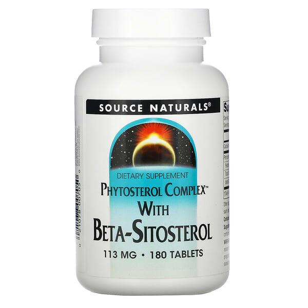 Source Naturals, 베타시토스테롤이 함유된 Phytosterol Complex, 113mg, 180정