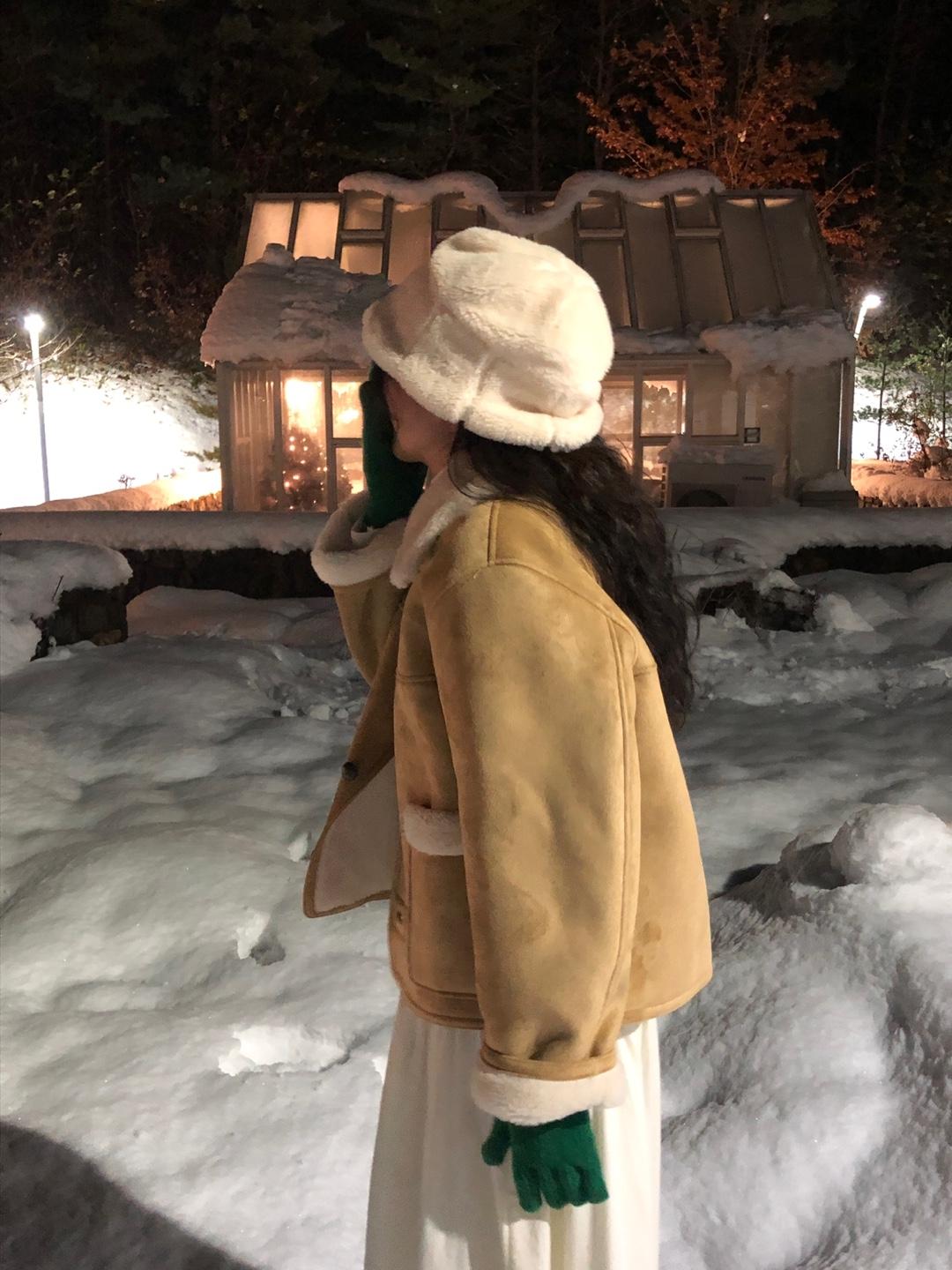 싱글 무스탕 (베이지) (10/30까지 10%할인)