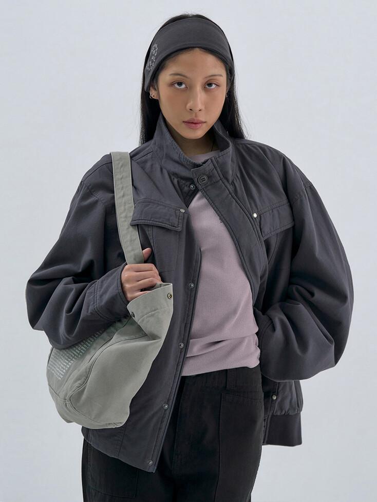 (UNI) Washed Everyday Jacket Charcoal