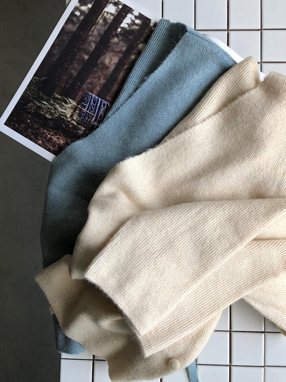 Renoir cashmere rap knite / 2color