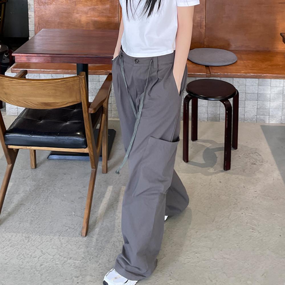 밴딩 포켓 카고 팬츠